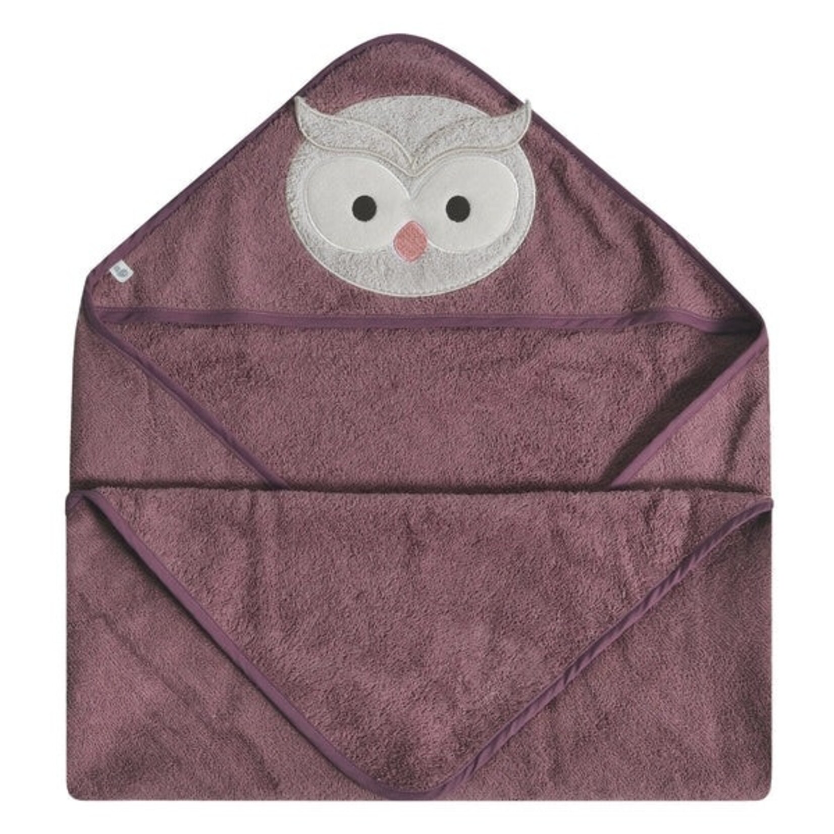Perlimpinpin PERLIMPINPIN - Serviette de bain à capuchon porto 'Hibou'