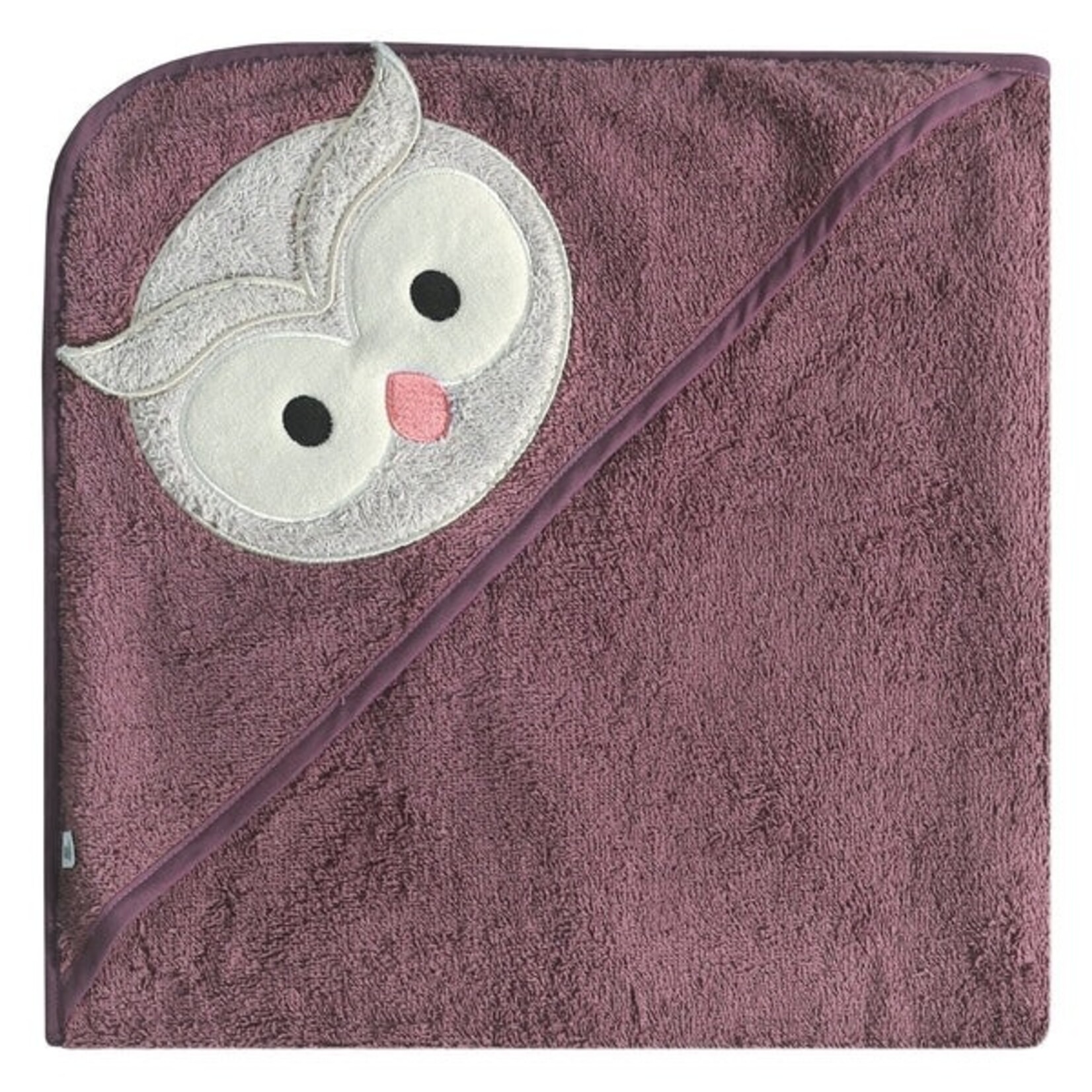 Perlimpinpin PERLIMPINPIN - Serviette de bain à capuchon porto 'Hibou'