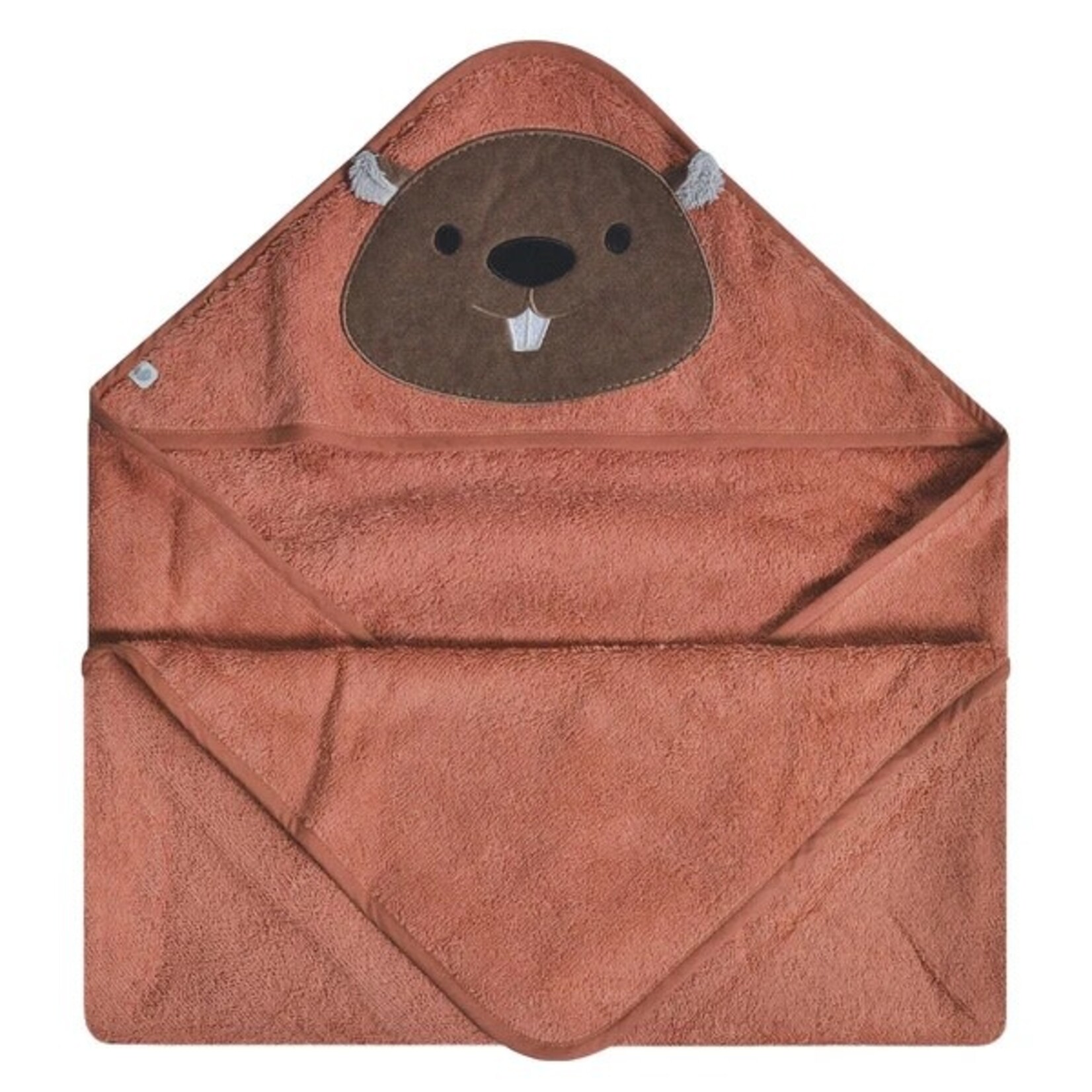 Perlimpinpin PERLIMPINPIN - Cayenne hooded bath towel 'Beaver'