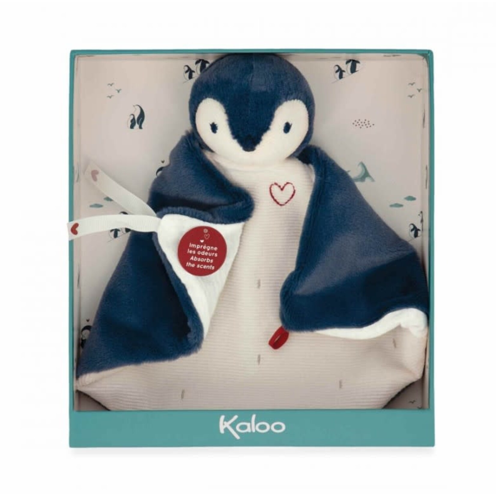 Kaloo KALOO - Penguin doudou comforter - Blue