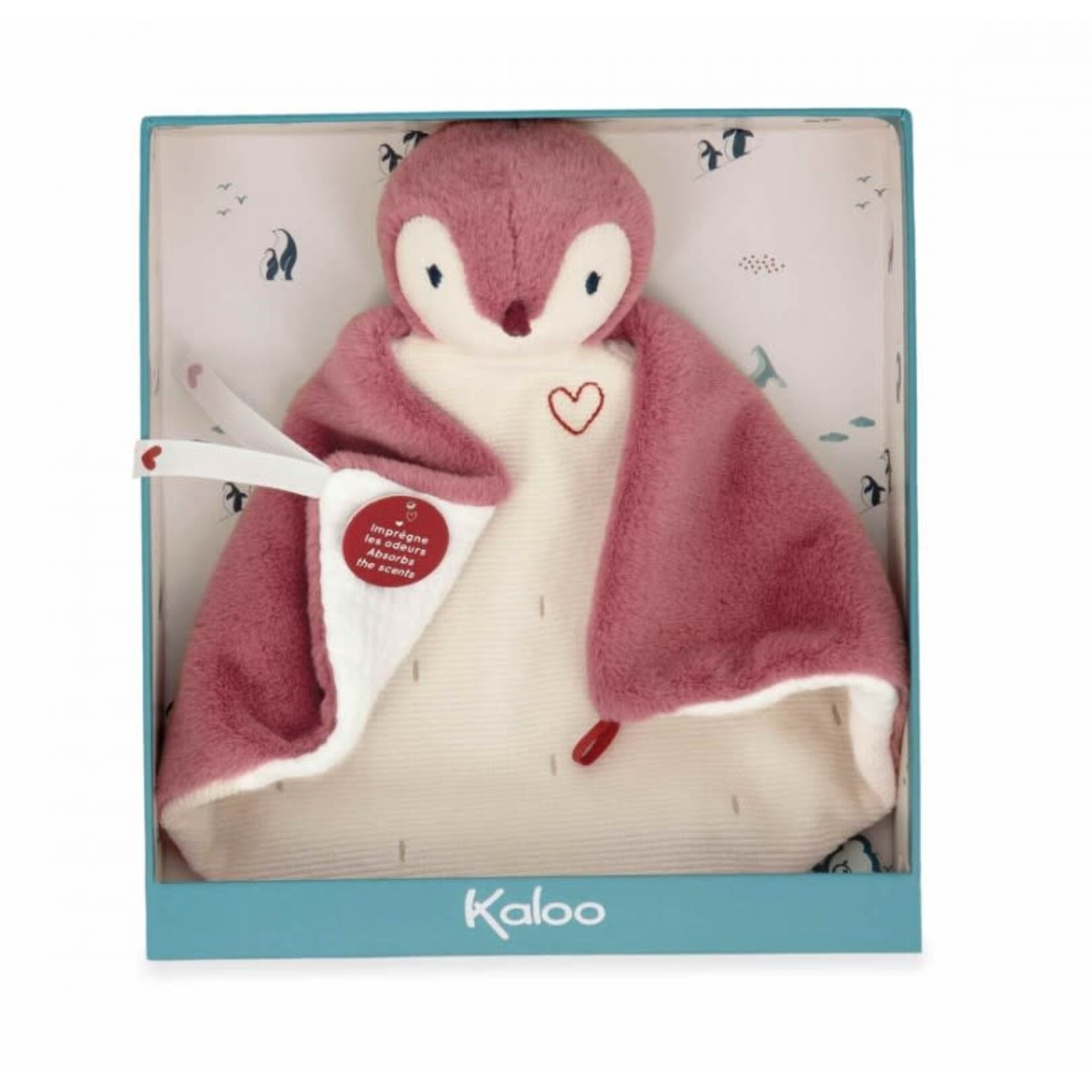 Kaloo KALOO - Doudou pingouin manchot rose
