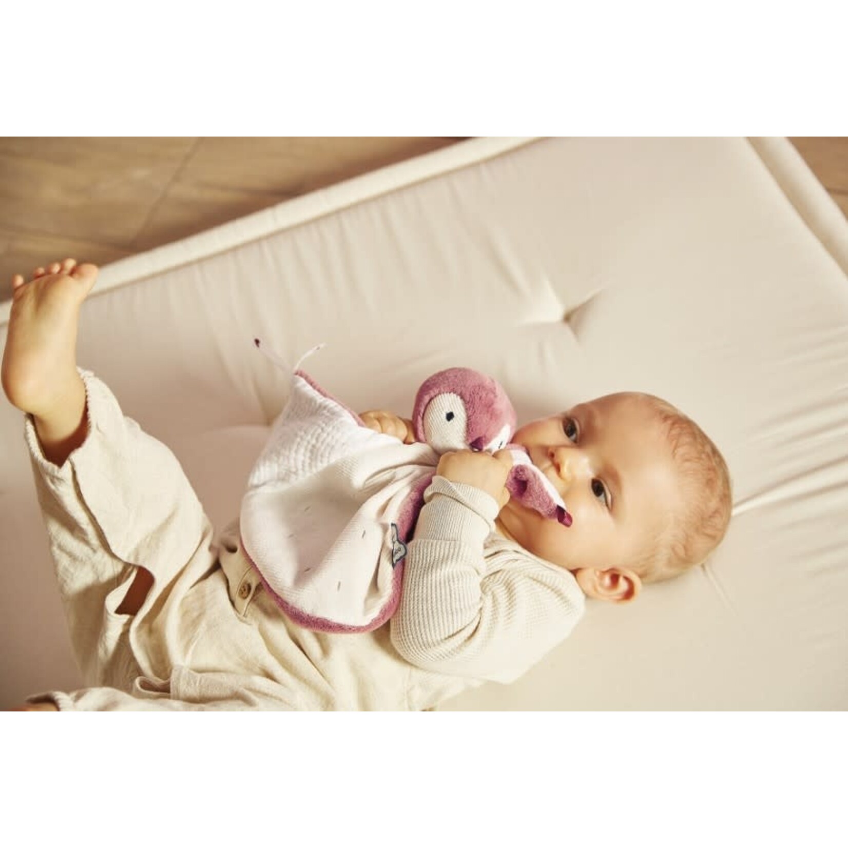 Kaloo KALOO - Doudou pingouin manchot rose