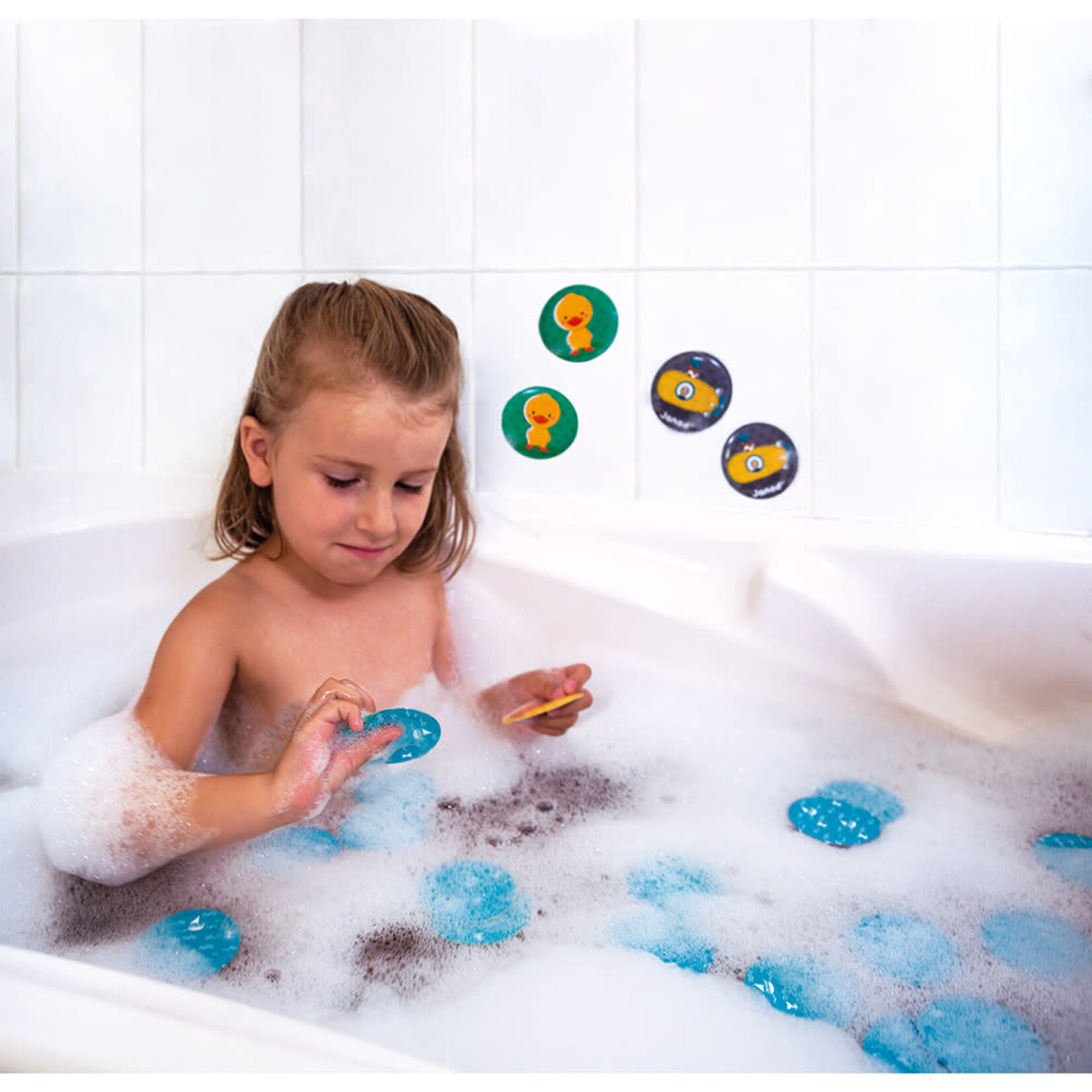 Janod JANOD - Jeu de mémoire 'mémo' pour le bain (24 pièces)