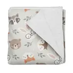 Olé Hop - Couverture de Minky - Lapins à lunettes