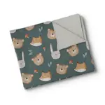 Olé Oops OléHop - Minky Baby Blanket - Bruine automnale