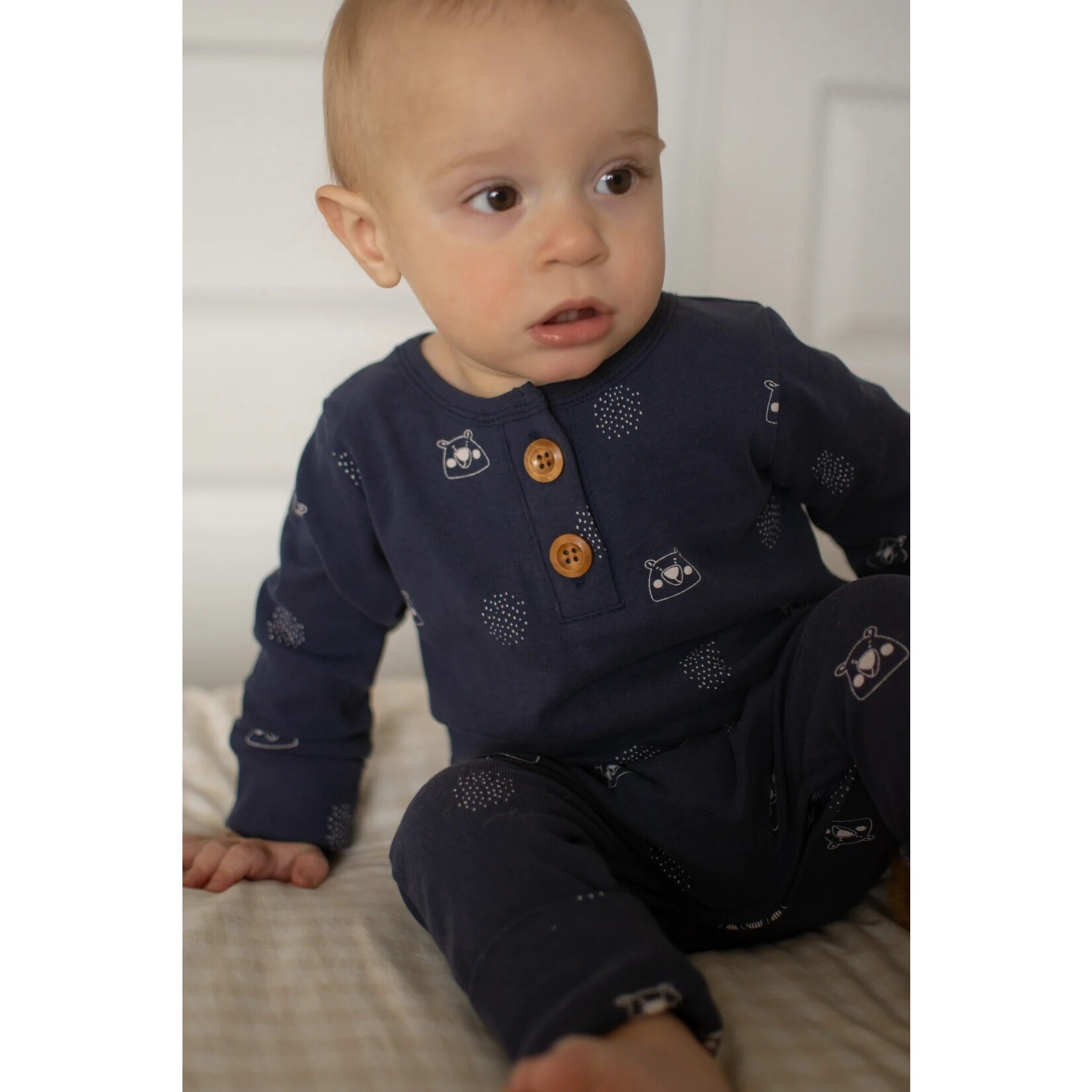 Kim et Joe KimEtJoe - Ensemble une-pièce (onesie) évolutif motif ours polaire