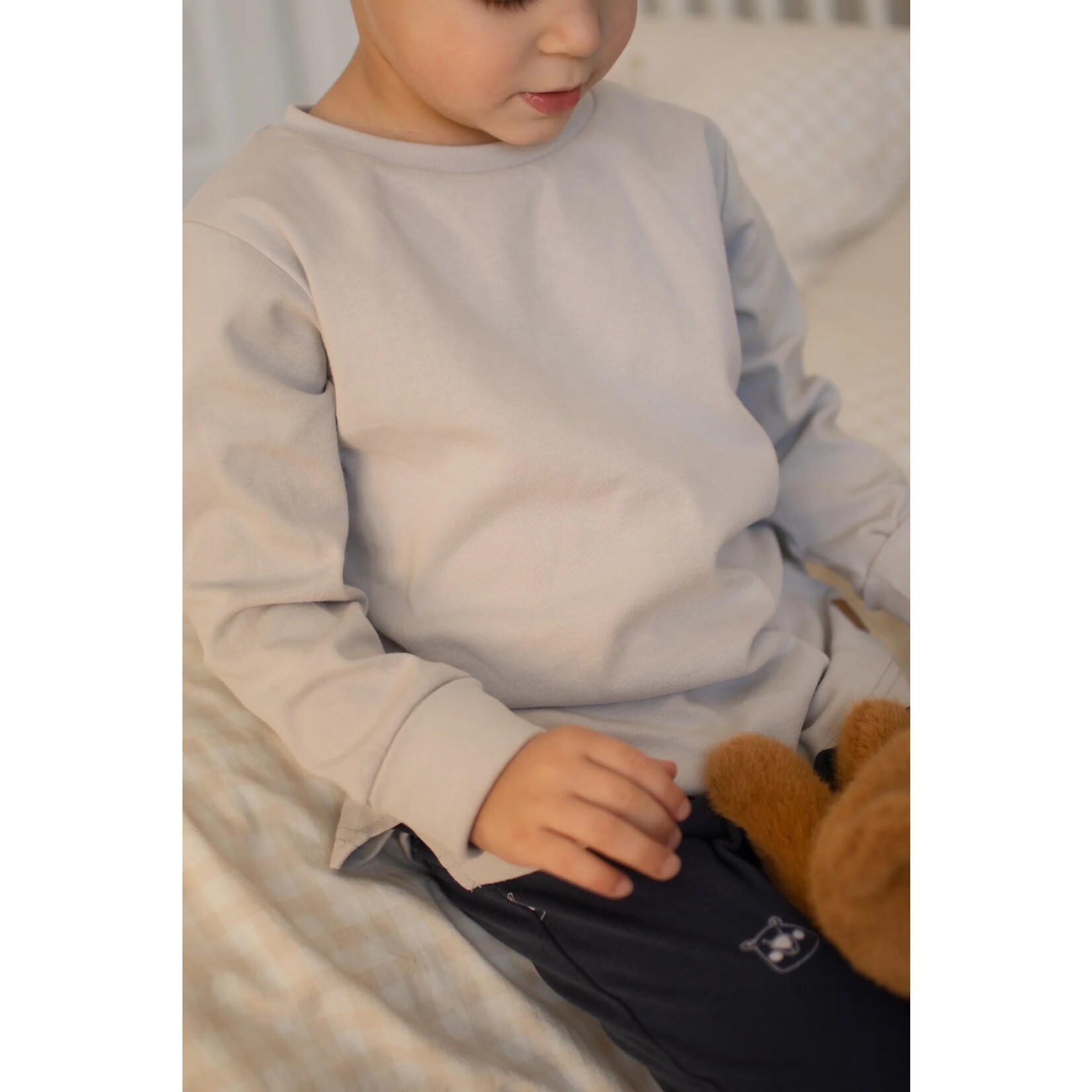 Kim et Joe KimEtJo - Silver grey evolutive long-sleeve sweater
