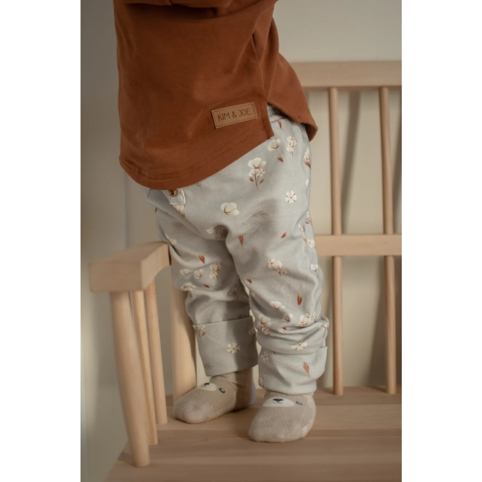 Kim et Joe KimEtJoe - Pantalon évolutif motif fleur de cotton