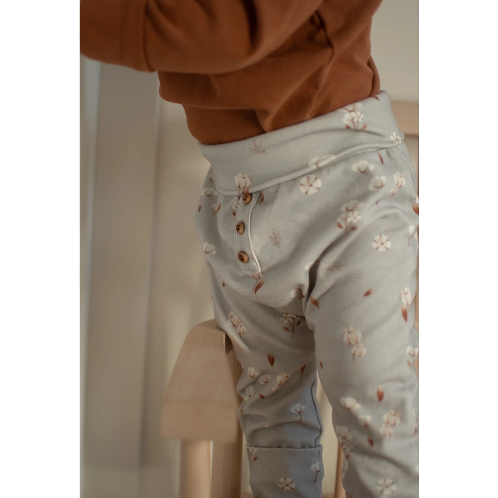 Kim et Joe KimEtJoe - Pantalon évolutif motif fleur de cotton