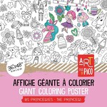 Pico PICO - Affiche géante à colorier - Les princesses