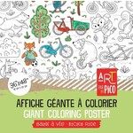 Pico PICO - Giant Coloring Poster - Bike ride