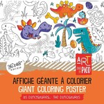 Pico PICO - Affiche géante à colorier - Les dinosaures