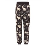Minymo MINYMO- Pantalon de jogging brun foncé avec imprimé intégral d'ours polaires et phoques