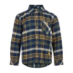 Minymo MINYMO - Chemise à carreaux bleu vert et jaune