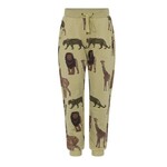 Minymo MINYMO - Pantalon de jogging vert kaki avec imprimé d'animaux de la savane