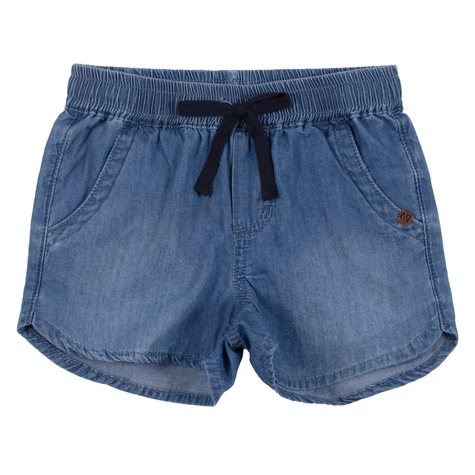 Nanö NANÖ - Soft denim shorts with elastic waist and drawstring 'pretty hummingbird'