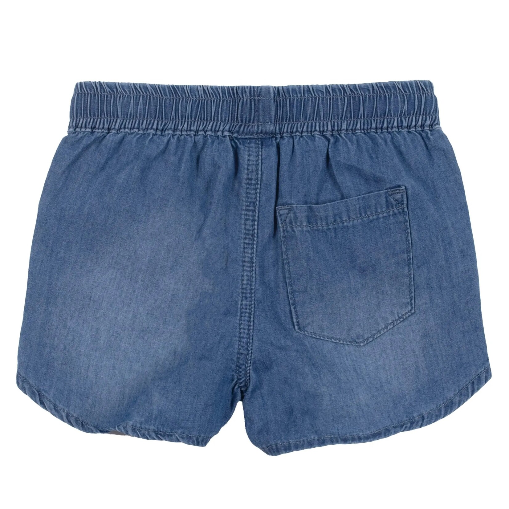 Nanö NANÖ - Soft denim shorts with elastic waist and drawstring 'pretty hummingbird'