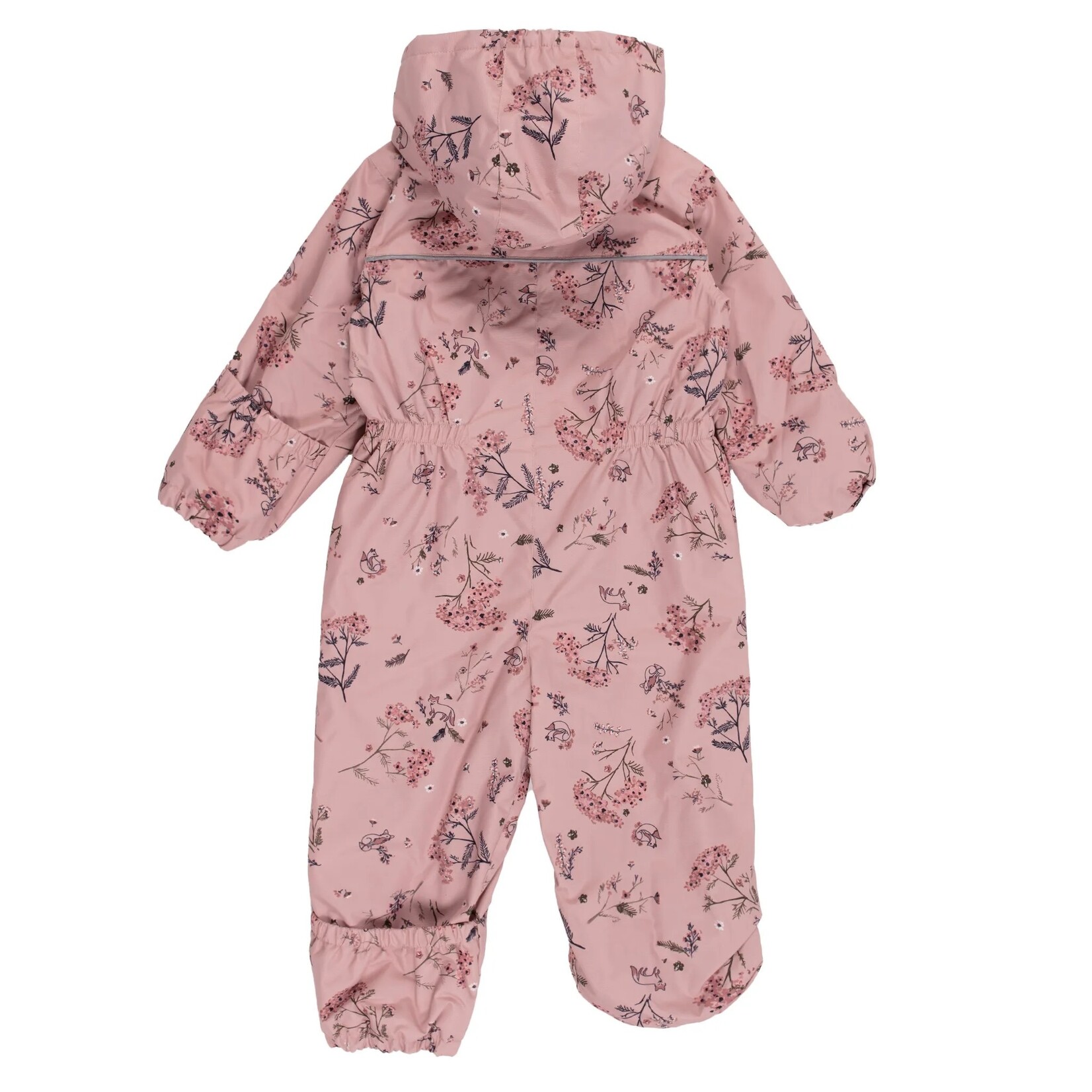 Nanö NANÖ - Combinaison/manteau une pièce d'extérieur printemps/automne rose avec imprimés de renards et fleurs 'Rosabella'