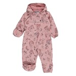 Nanö NANÖ - Spring/fall outerwear pink one-piece with fox and flower print 'Rosabella'