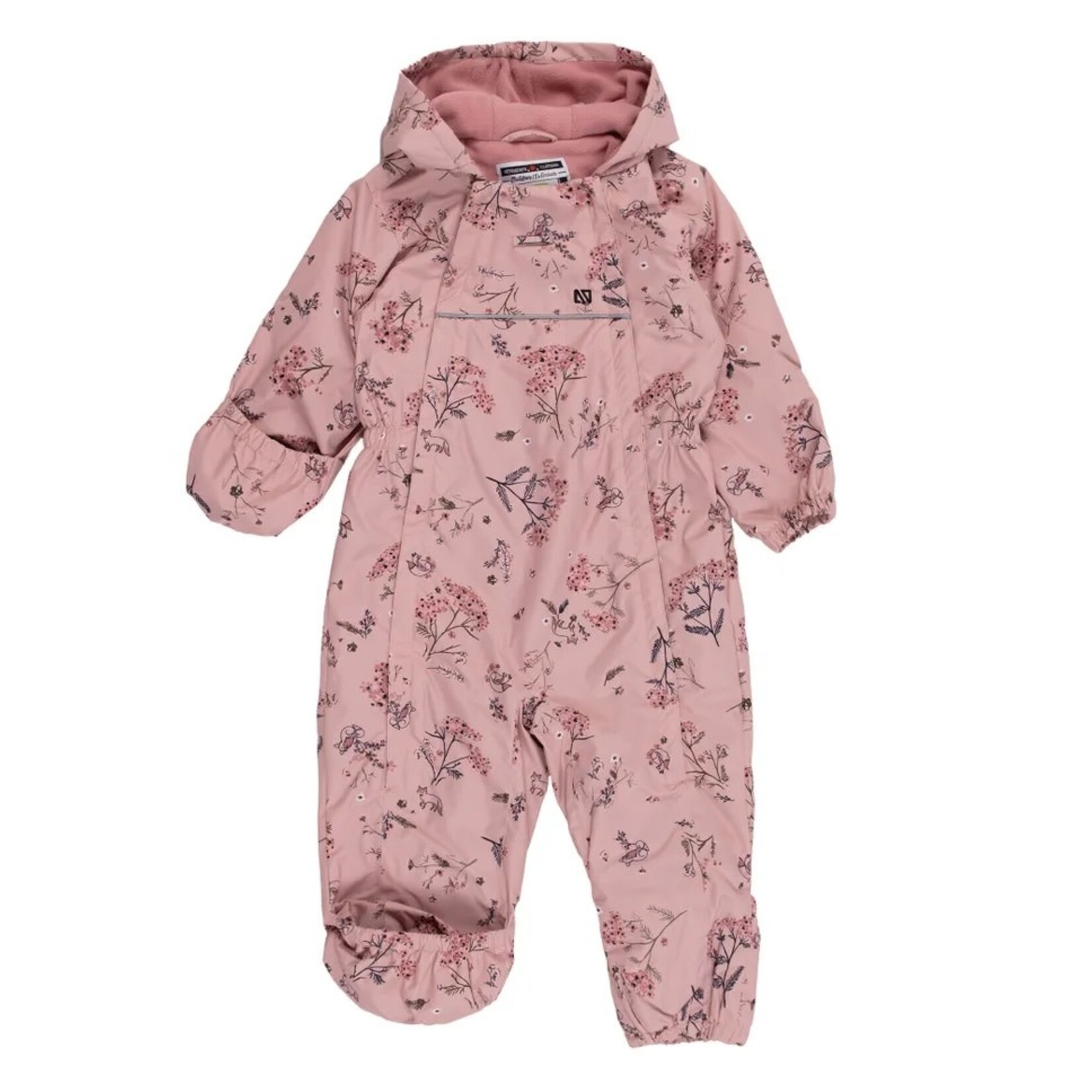 Nanö NANÖ - Combinaison/manteau une pièce d'extérieur printemps/automne rose avec imprimés de renards et fleurs 'Rosabella'