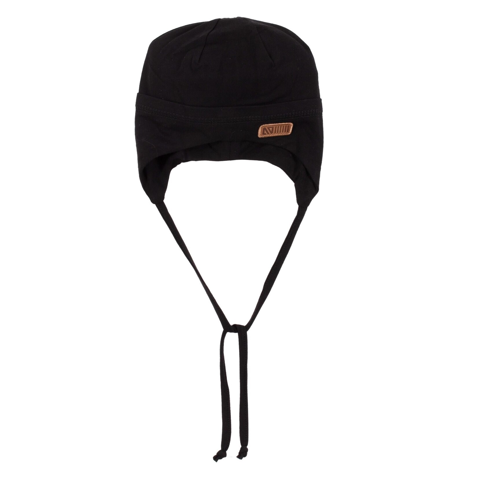 Nanö NANÖ - Light cotton jersey hat with strings - Black