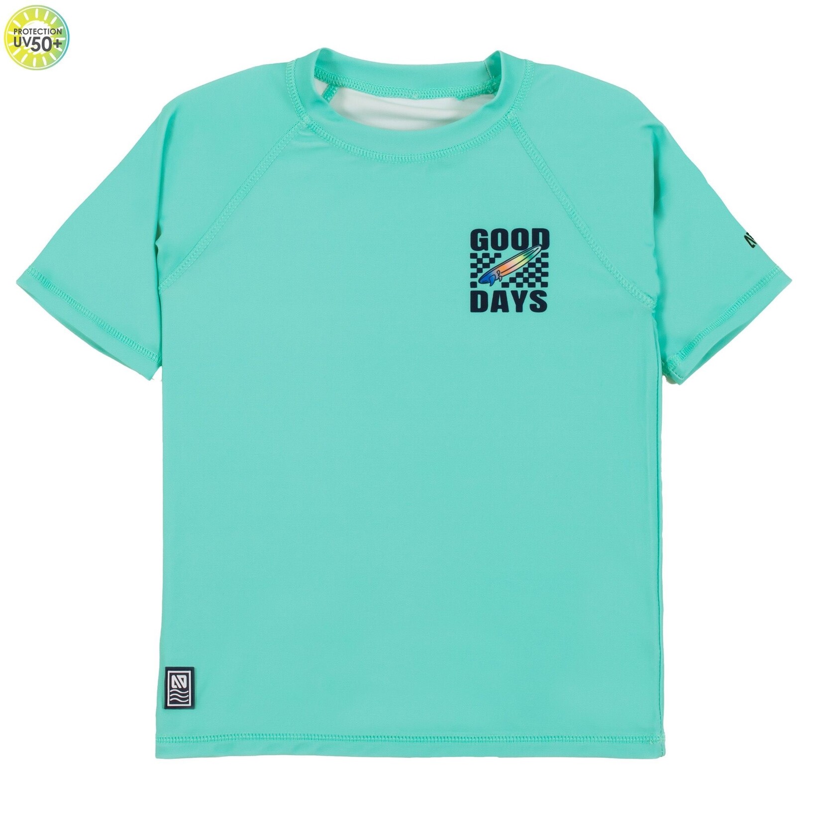 Nanö NANÖ - Short sleeve rashguard /swimming top - Turquoise 'Good days'