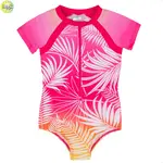 Nanö NANÖ - Maillot UV une-pièce à manches courtes avec imprimé de Palmiers