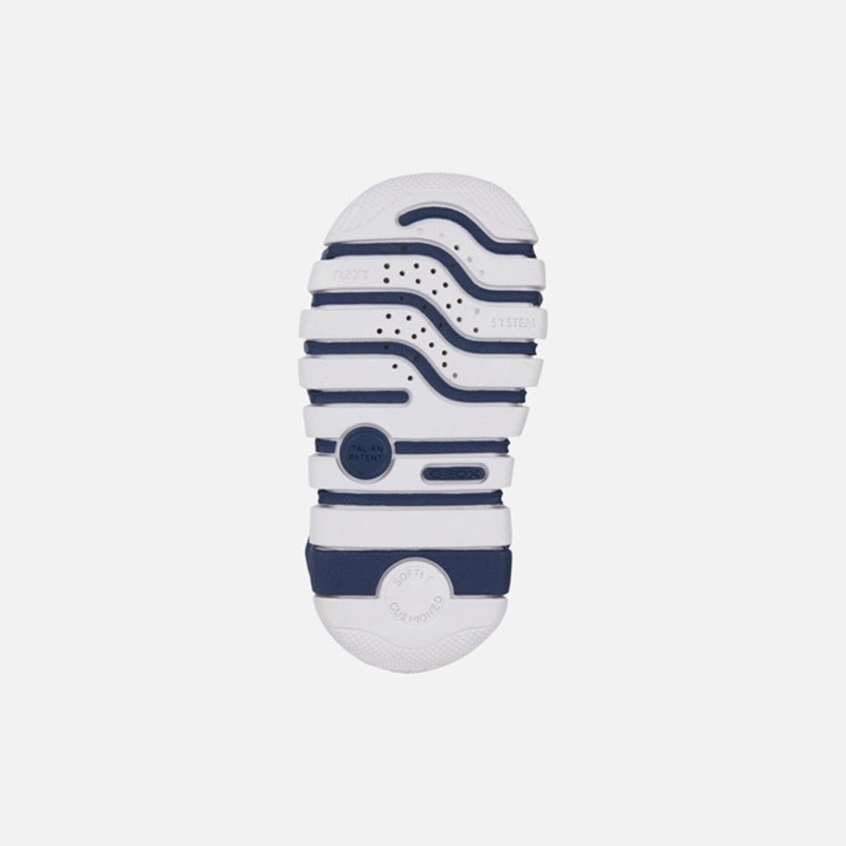 Geox GEOX - Chaussures de sport premiers pas 'B. Iupidoo- Suède et mesh - Navy/Dk red'