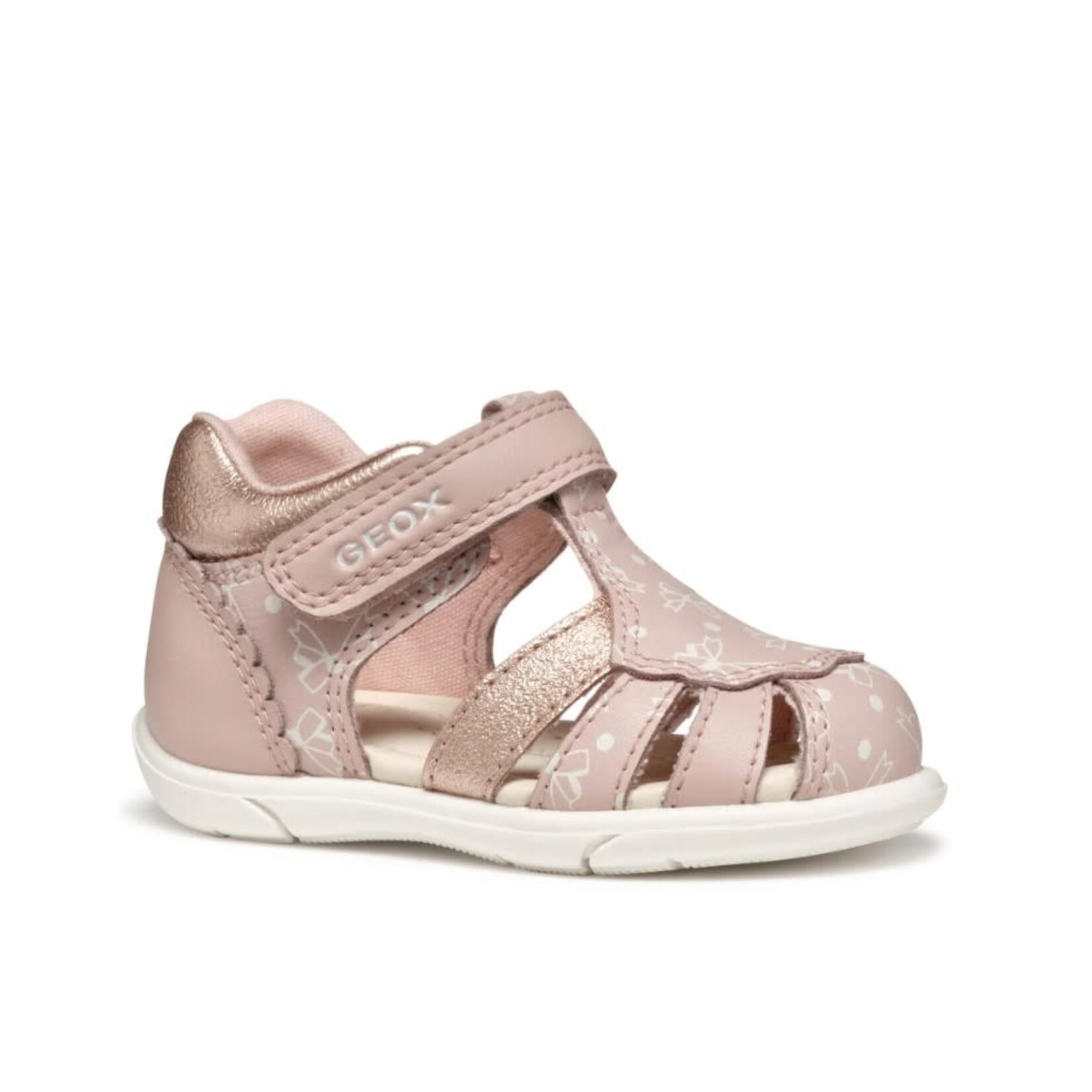Geox GEOX - Sandales en cuir à bout fermé 'Zapito - Rose'