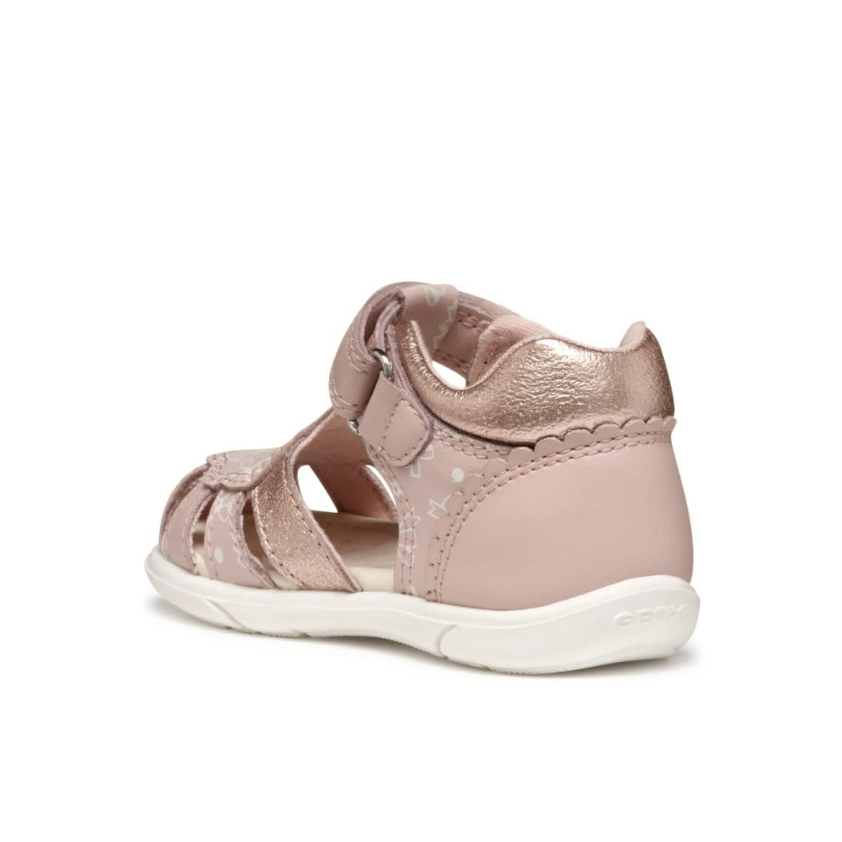 Geox GEOX - Sandales en cuir à bout fermé 'Zapito - Rose'
