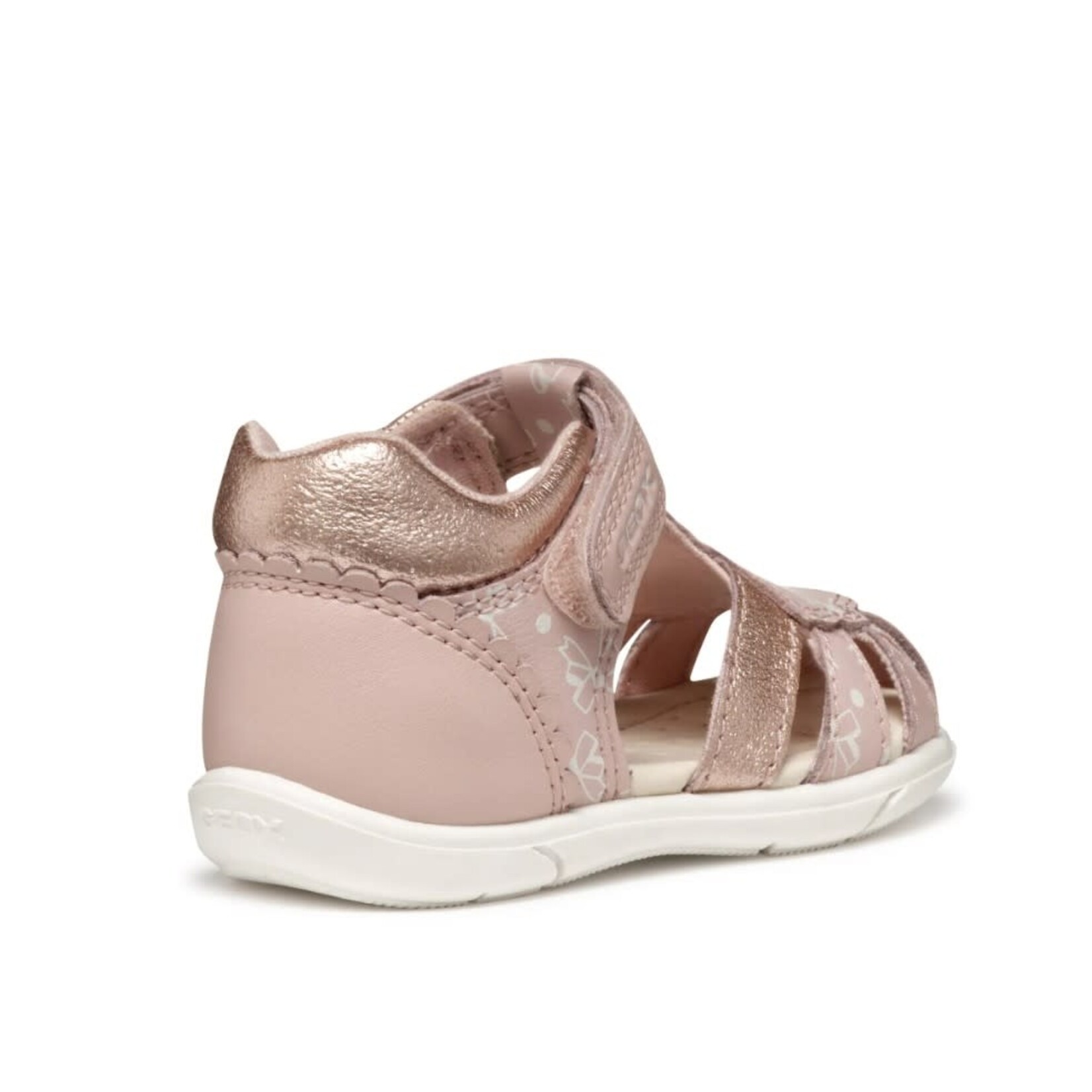 Geox GEOX - Sandales en cuir à bout fermé 'Zapito - Rose'
