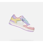 Geox GEOX - Chaussures de cuir synthétique blanc et pastel 'Washiba - Lilas/Jaune'