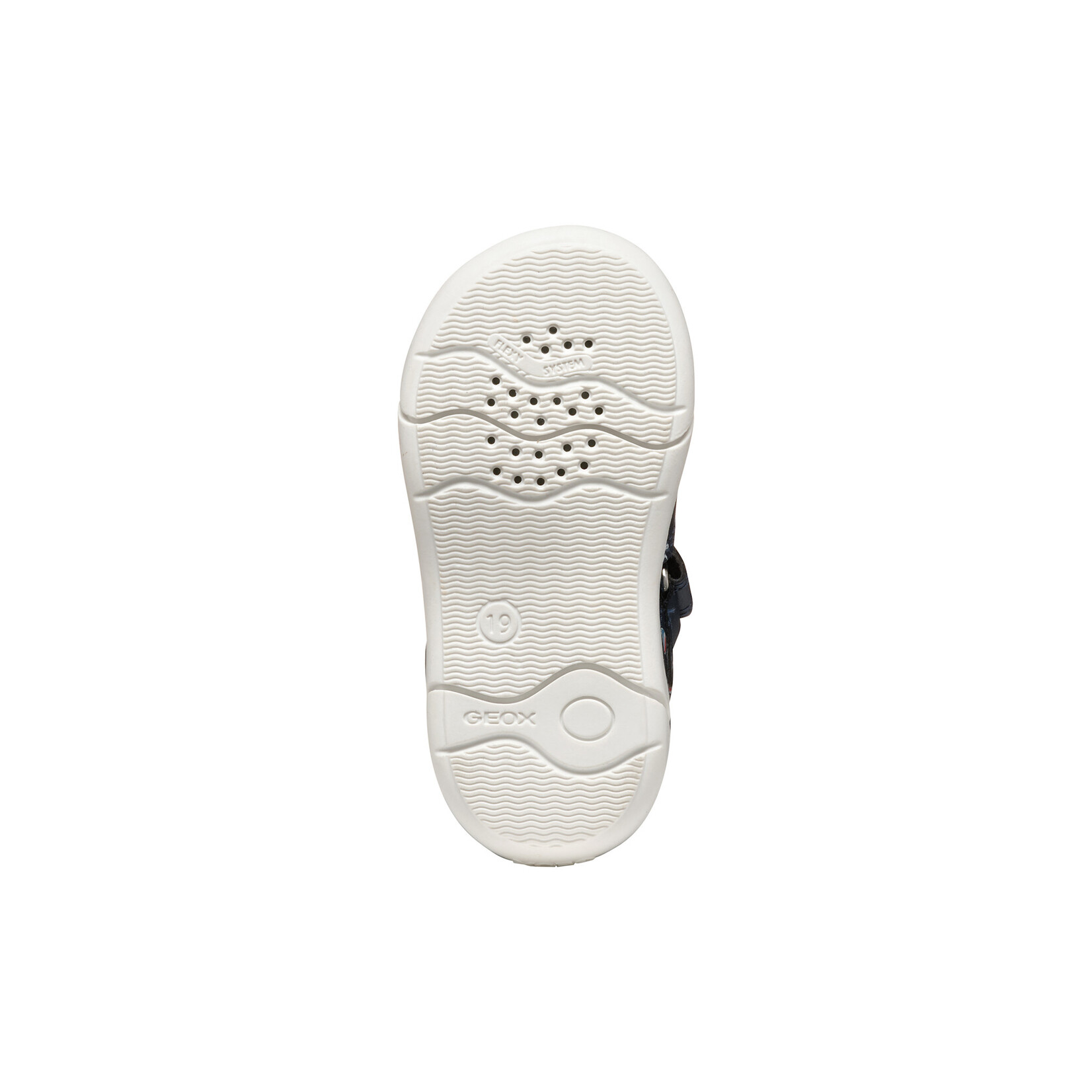 Geox  GEOX - Closed Toe Leather Sandals 'Zapito - Navy/Red'