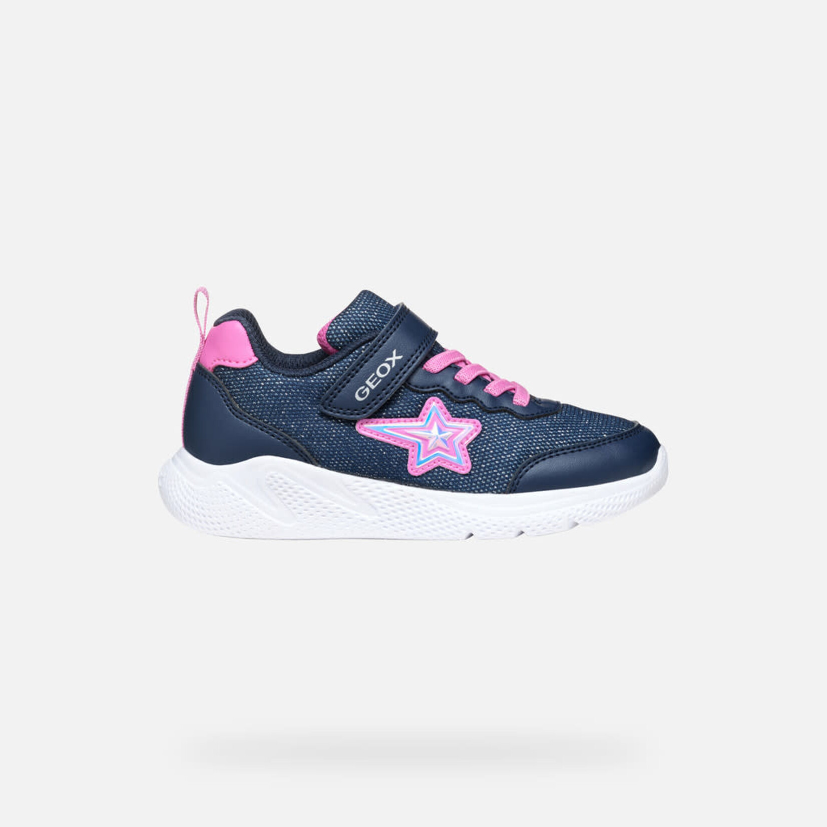 Geox GEOX - Sparkly navy blue Running Shoes 'Sprintye - Navy/Fuchsia'