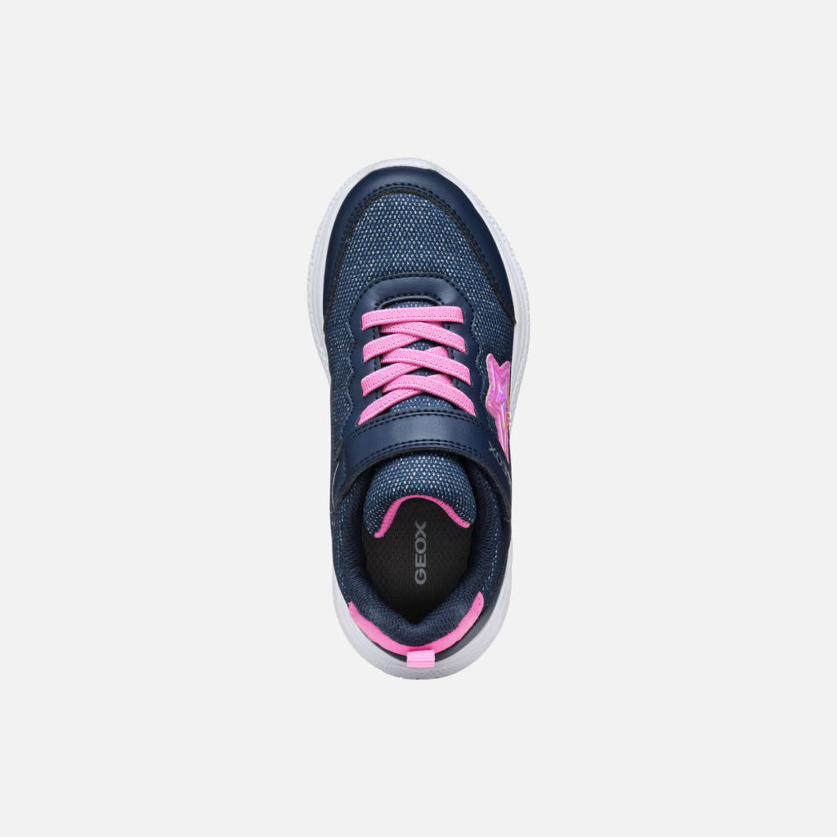 Geox GEOX - Sparkly navy blue Running Shoes 'Sprintye - Navy/Fuchsia'