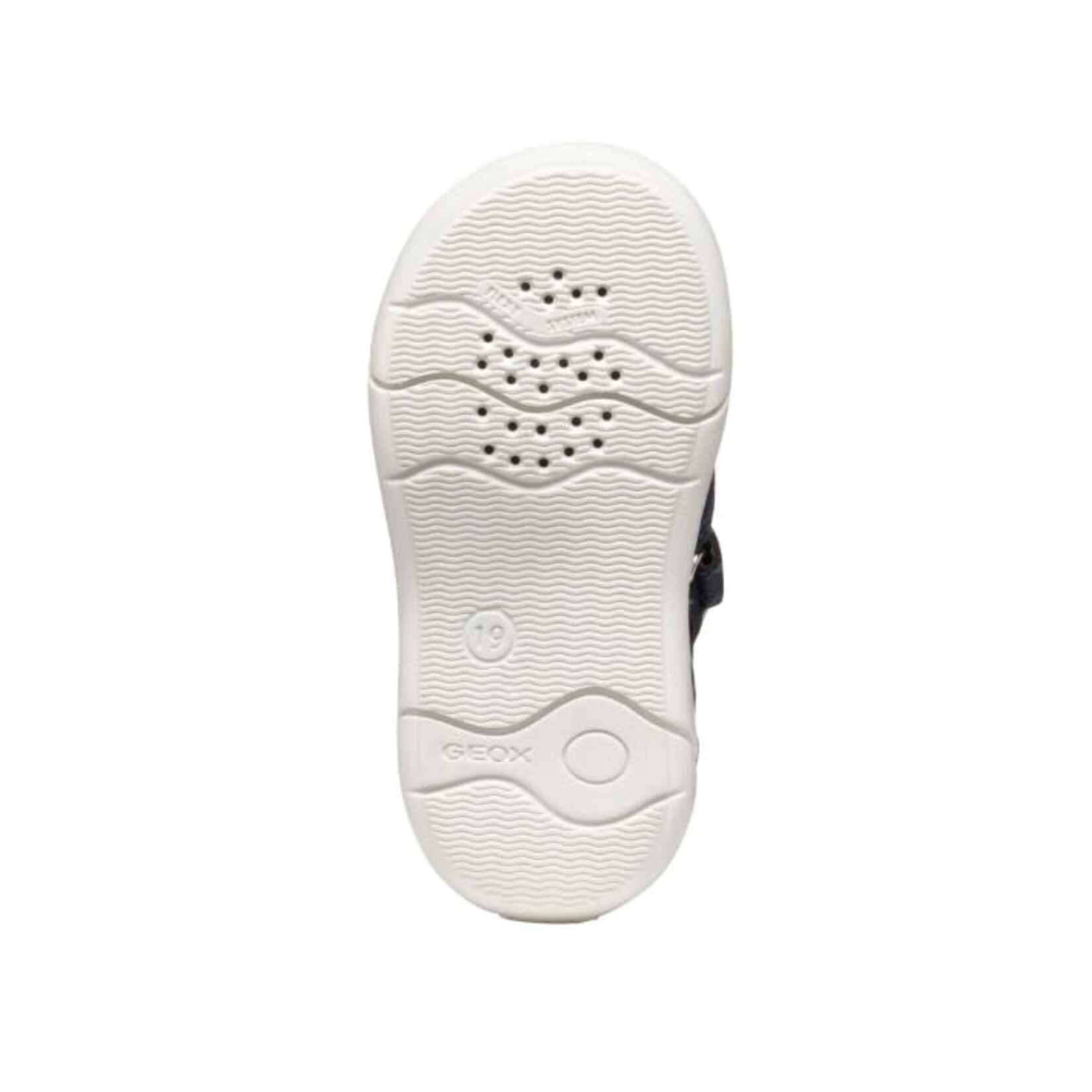 Geox GEOX - Sandales effet cuir à bout fermé 'Zapito - Navy/White'