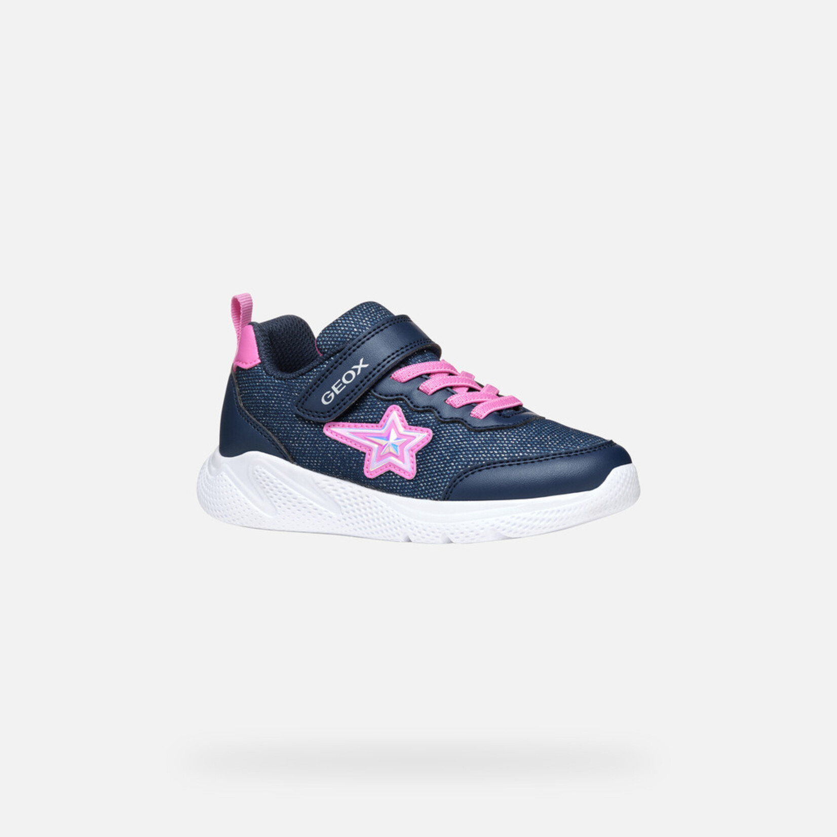 Geox GEOX - Sparkly navy blue Running Shoes 'Sprintye - Navy/Fuchsia'