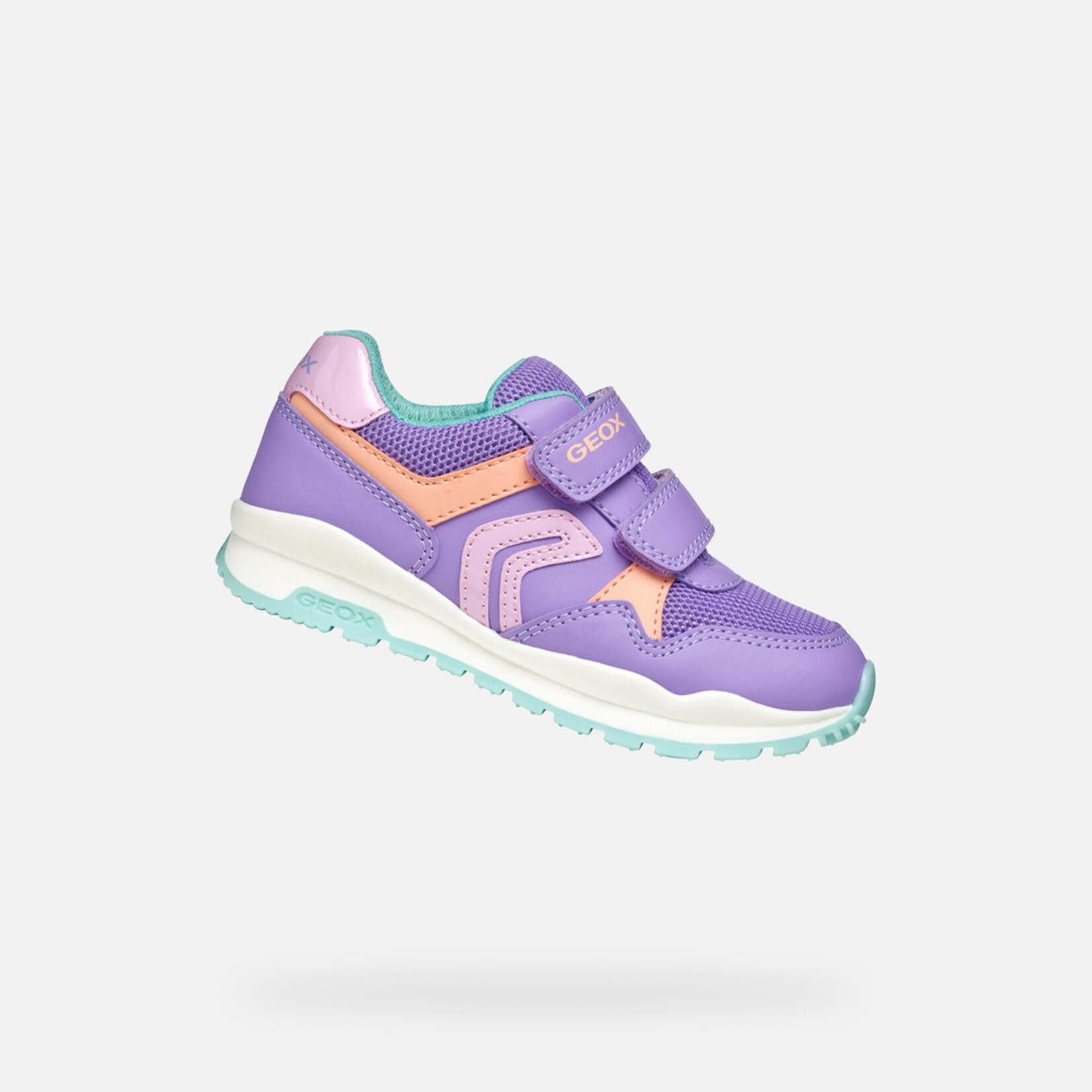 Geox GEOX - Chaussures  de sport en cuir synthétique et filet 'Pavel - Lilac'