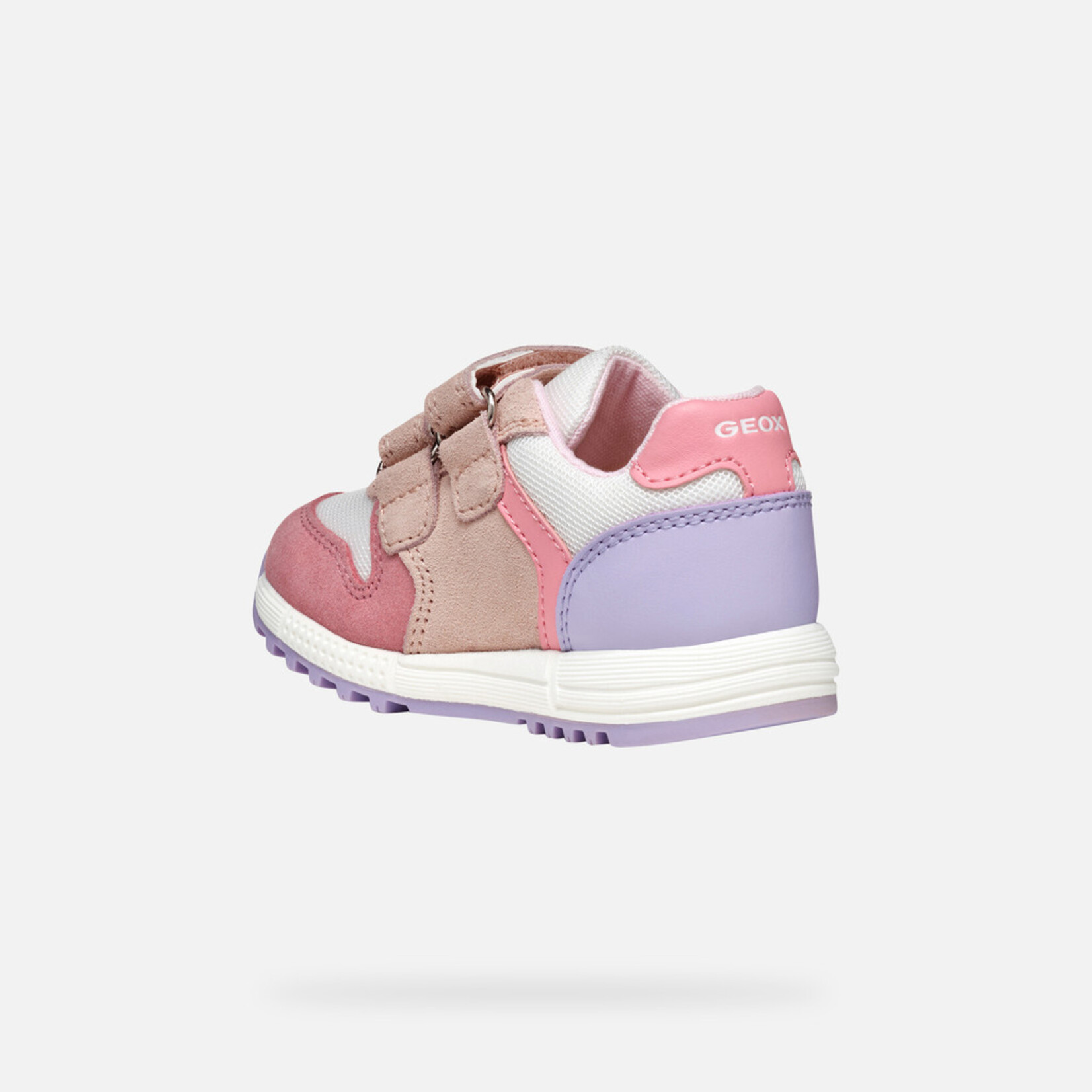 Geox GEOX - Chaussures de sport 'B. Alben G.A - Suede Mesh - LT rose/White'