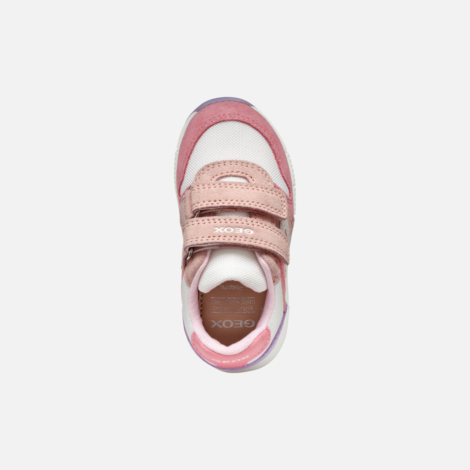 Geox GEOX - Chaussures de sport 'B. Alben G.A - Suede Mesh - LT rose/White'