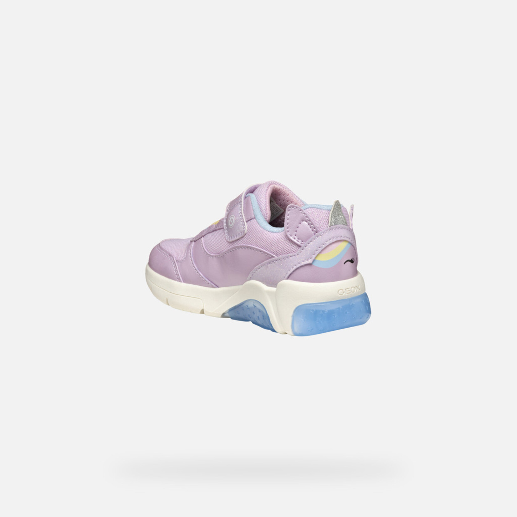 Geox GEOX - Chaussures de sport avec semelle lumineuse 'J. Fadinlight - PE.SY. P.A + Mesh - Lilac / Multicolor'