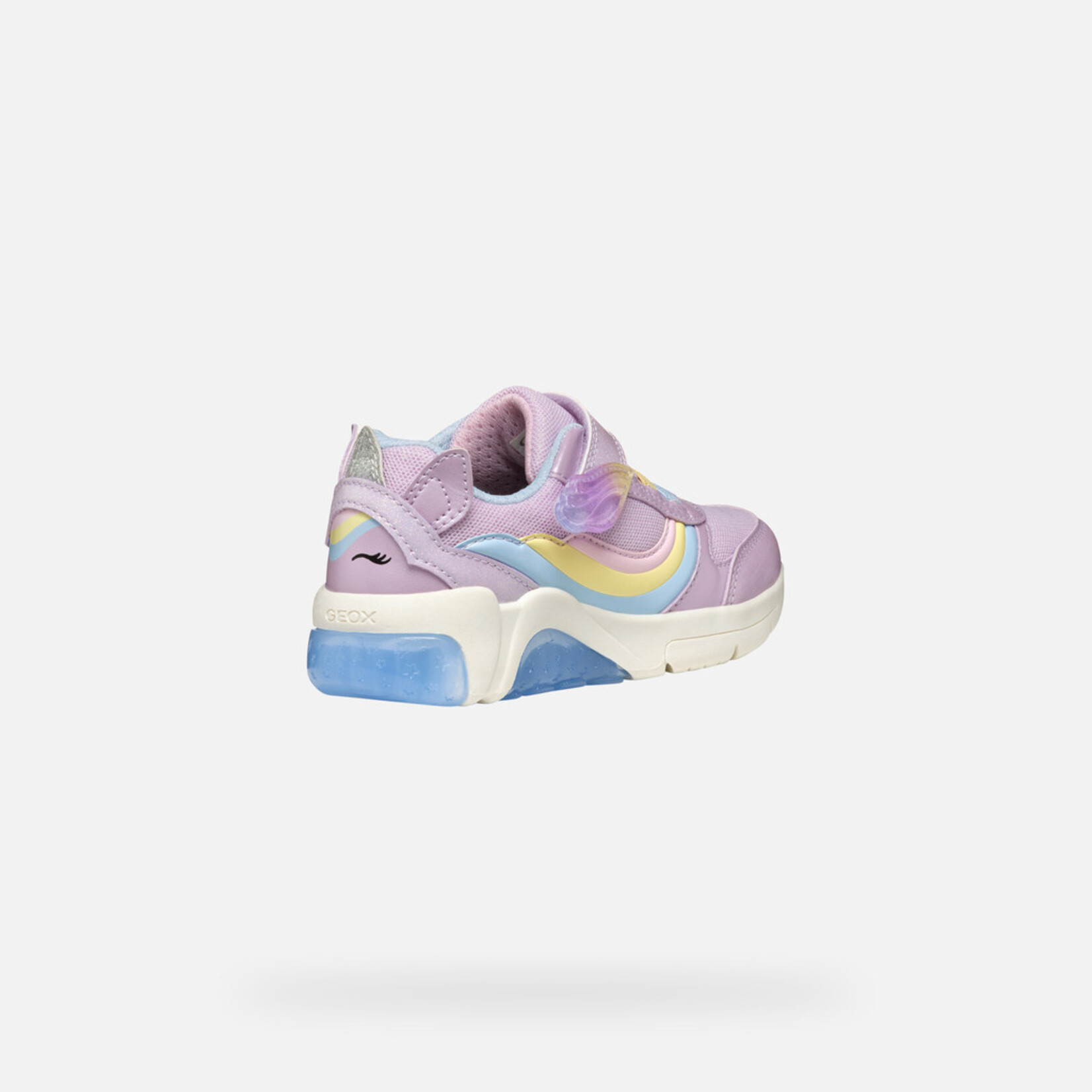 Geox GEOX - Chaussures de sport avec semelle lumineuse 'J. Fadinlight - PE.SY. P.A + Mesh - Lilac / Multicolor'