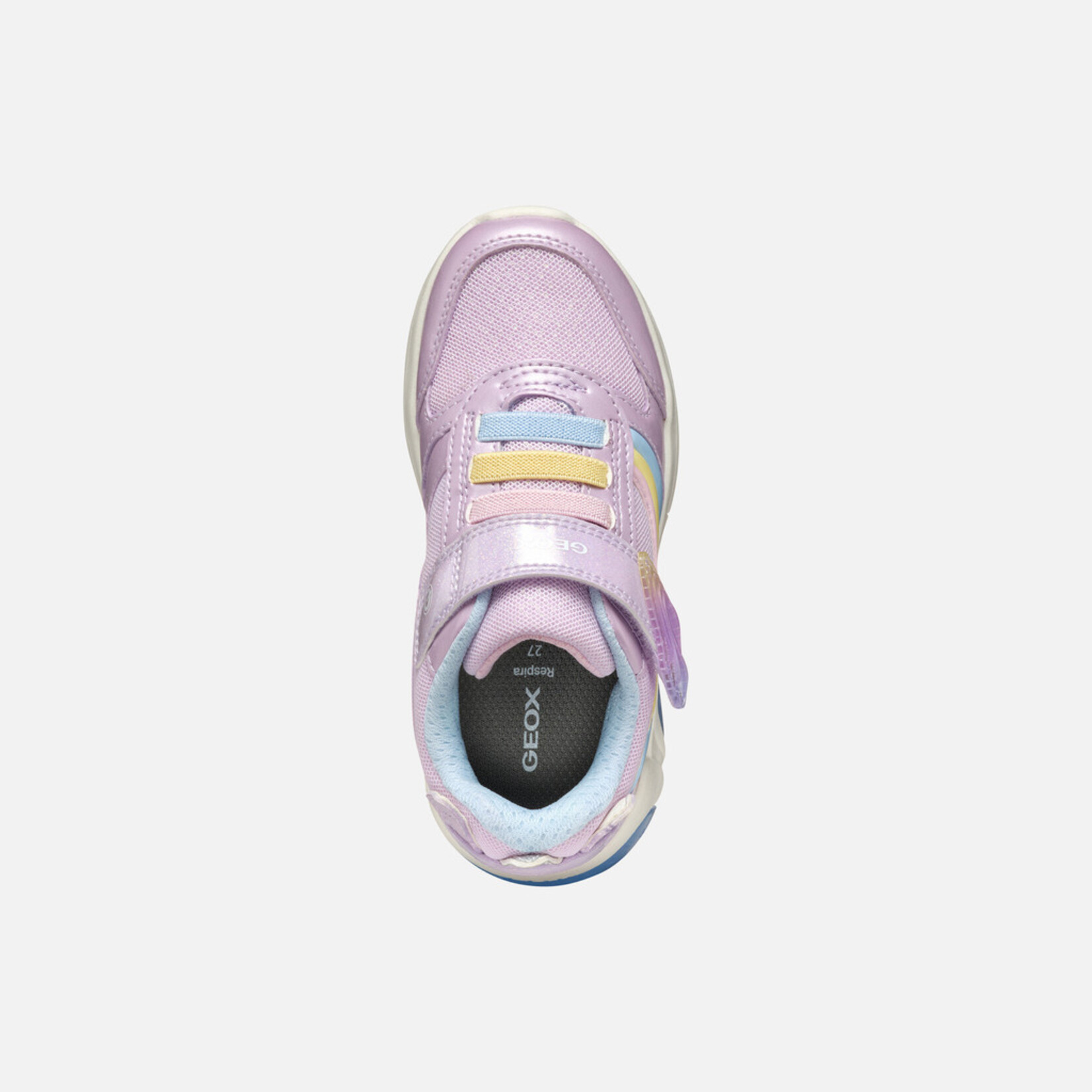 Geox GEOX - Chaussures de sport avec semelle lumineuse 'J. Fadinlight - PE.SY. P.A + Mesh - Lilac / Multicolor'