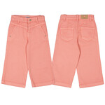 Mayoral MAYORAL - Salmon-coloured wide-leg summer pants in coton twill