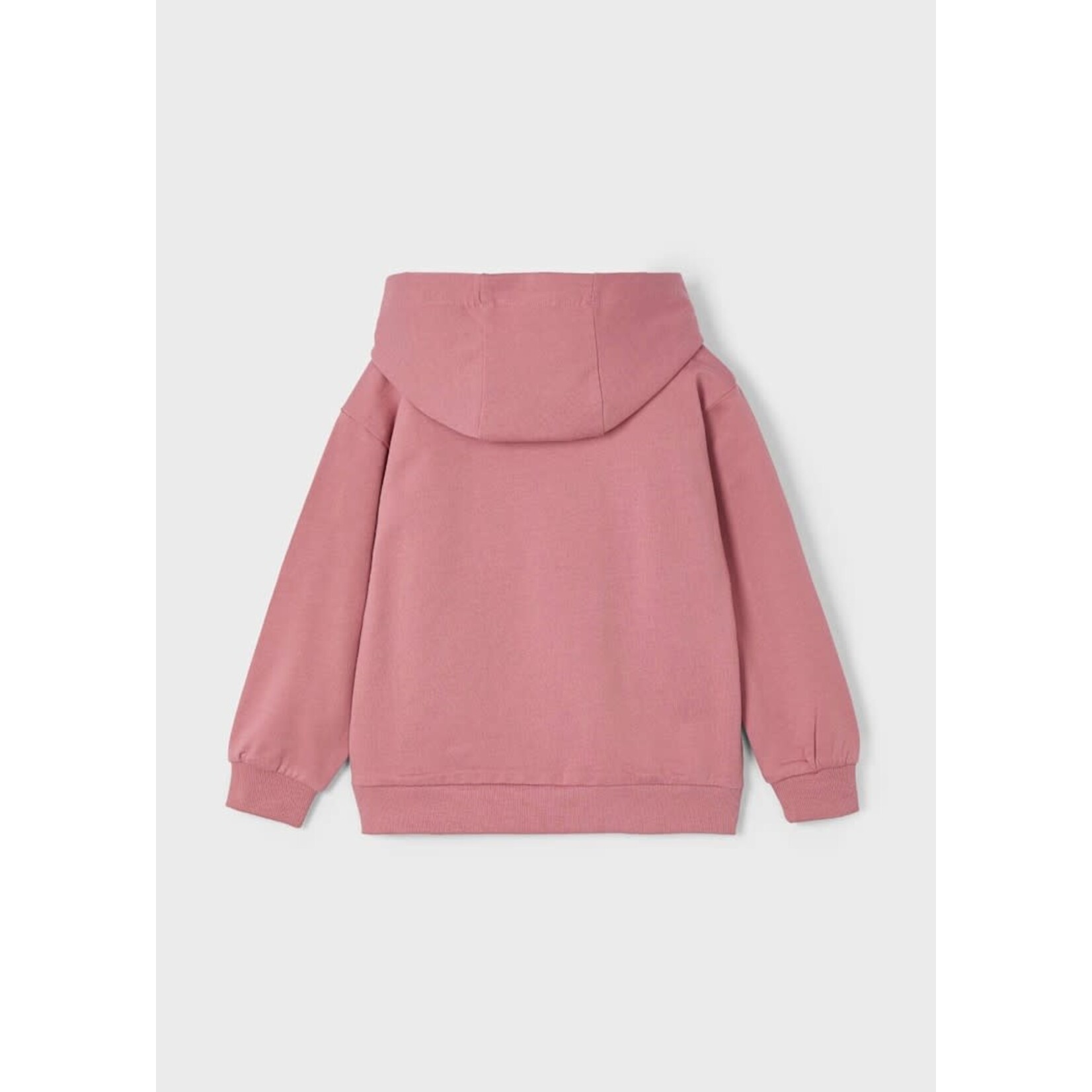 Mayoral MAYORAL - Hooded sweater with embroidered tropical scene in dark pink (guava)
