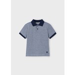 Mayoral MAYORAL - Navy blue constrast polo shirt