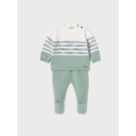 Mayoral MAYORAL - Ensemble 2 morceaux cadeau de naissance - Chandail et pantalon en tricot vert menthe