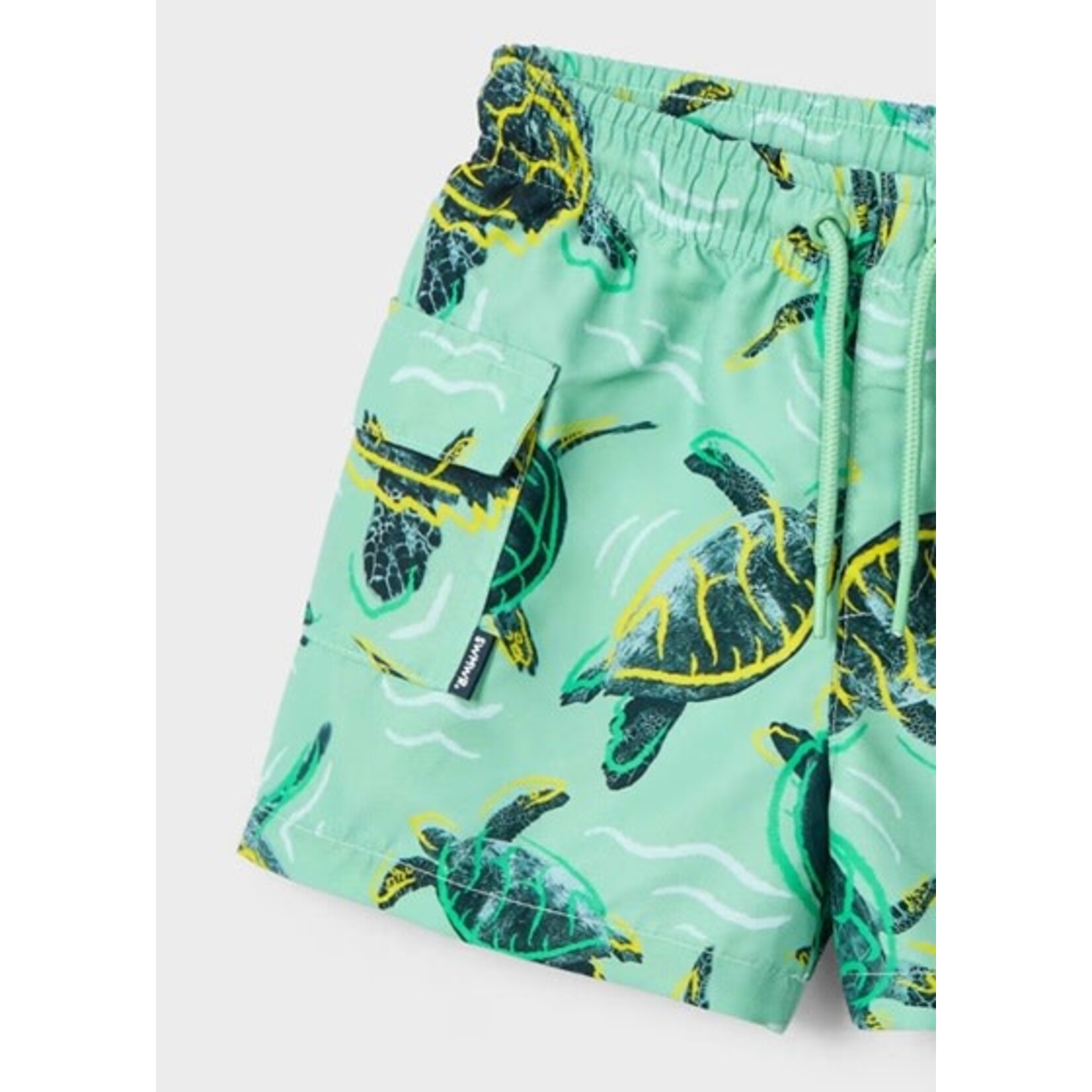 Mayoral MAYORAL - Green Swim Shorts with Turtle Print