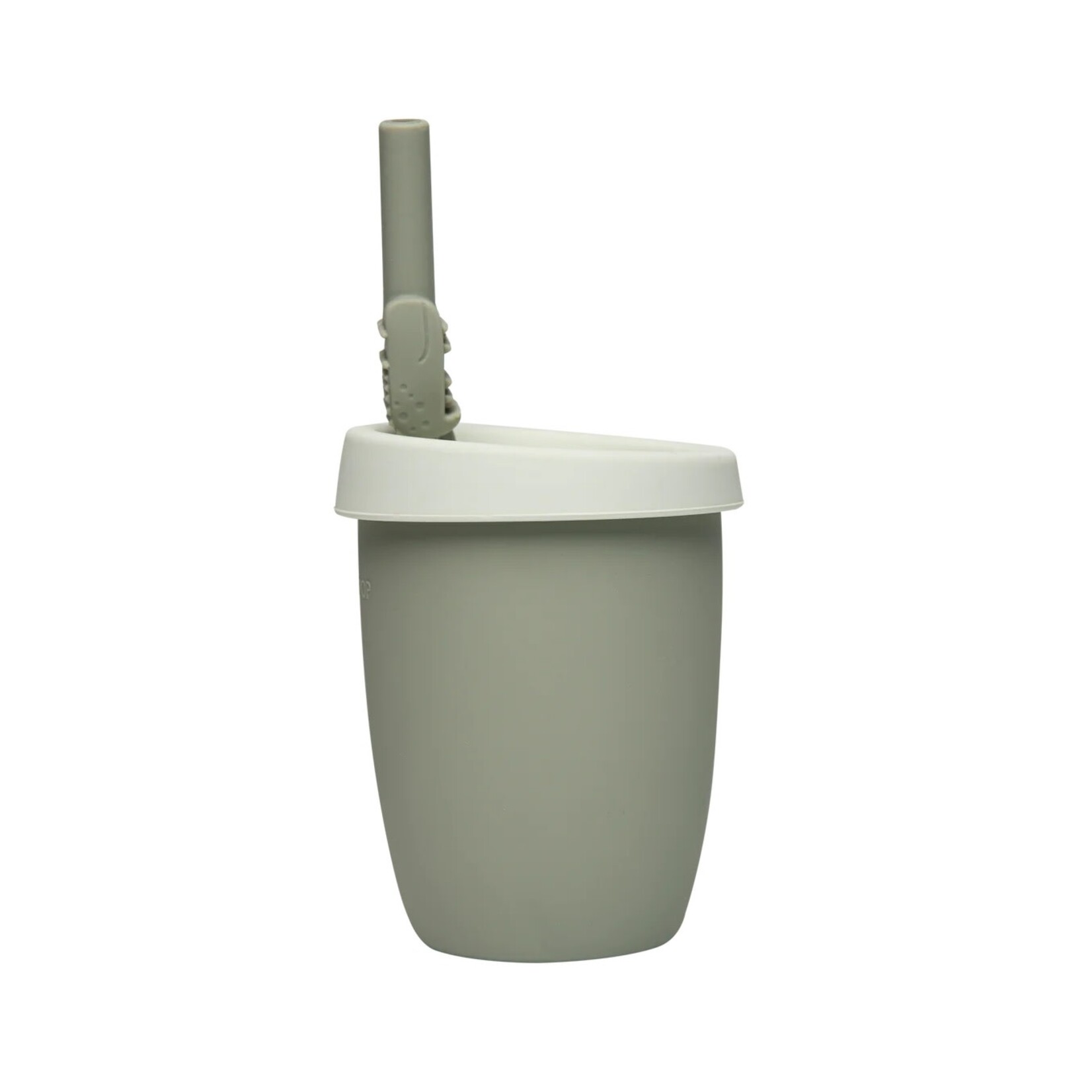 Loulou Lollipop LOULOU LOLLIPOP - Ensemble gobelet et paille en silicone - Alligator