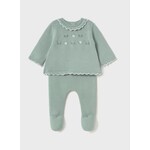 Mayoral MAYORAL - Knit sweater and pants 2-piece set in mint